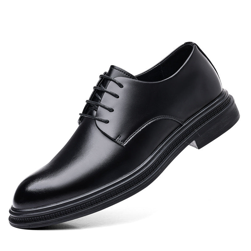 Business Formal Wear British Commuter Leather Black Leather Shoes